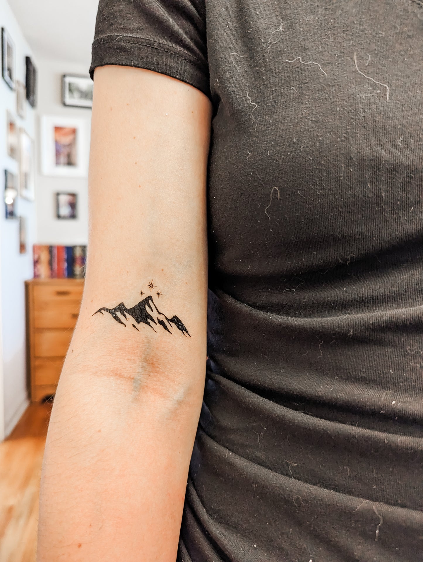 Night Court Mountains Temporary Tattoo