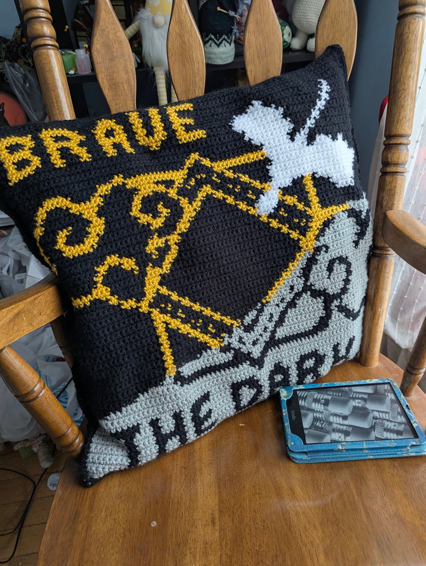 Fourth Wing Tapestry Crochet Pillow Patterns