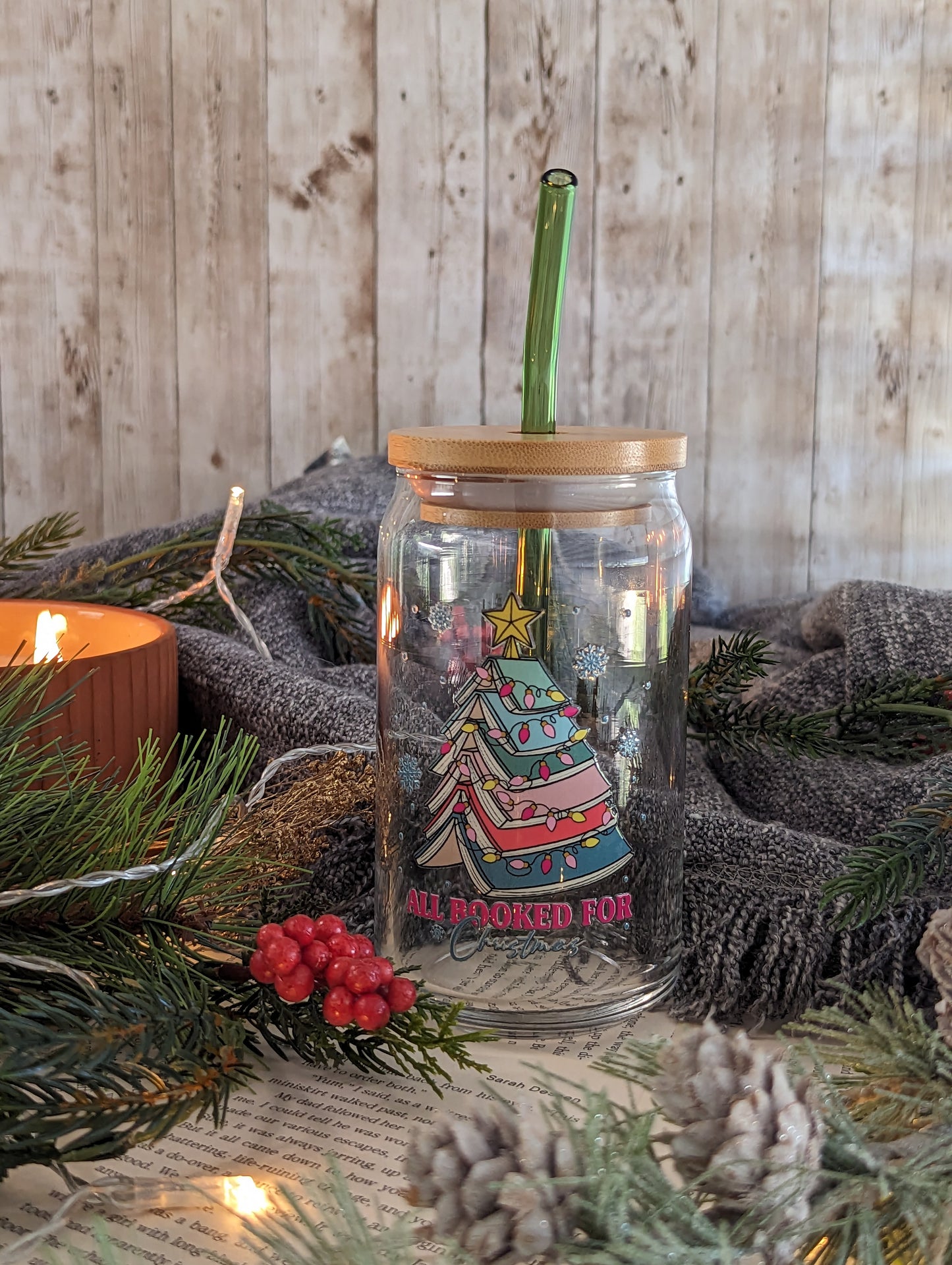 All Booked For Christmas Tumbler