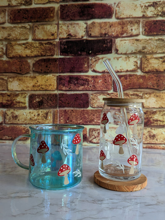 Mushroom Glass Tumbler