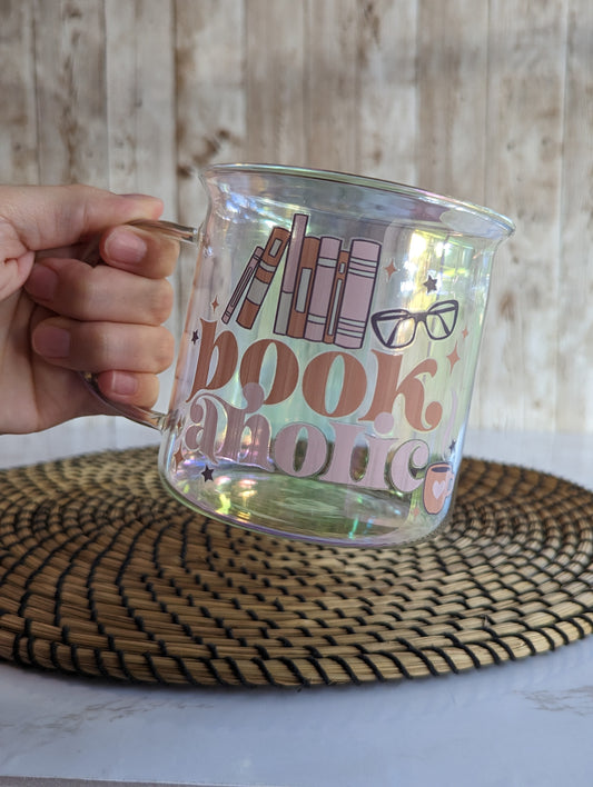Bookaholic Glass Camper Mug