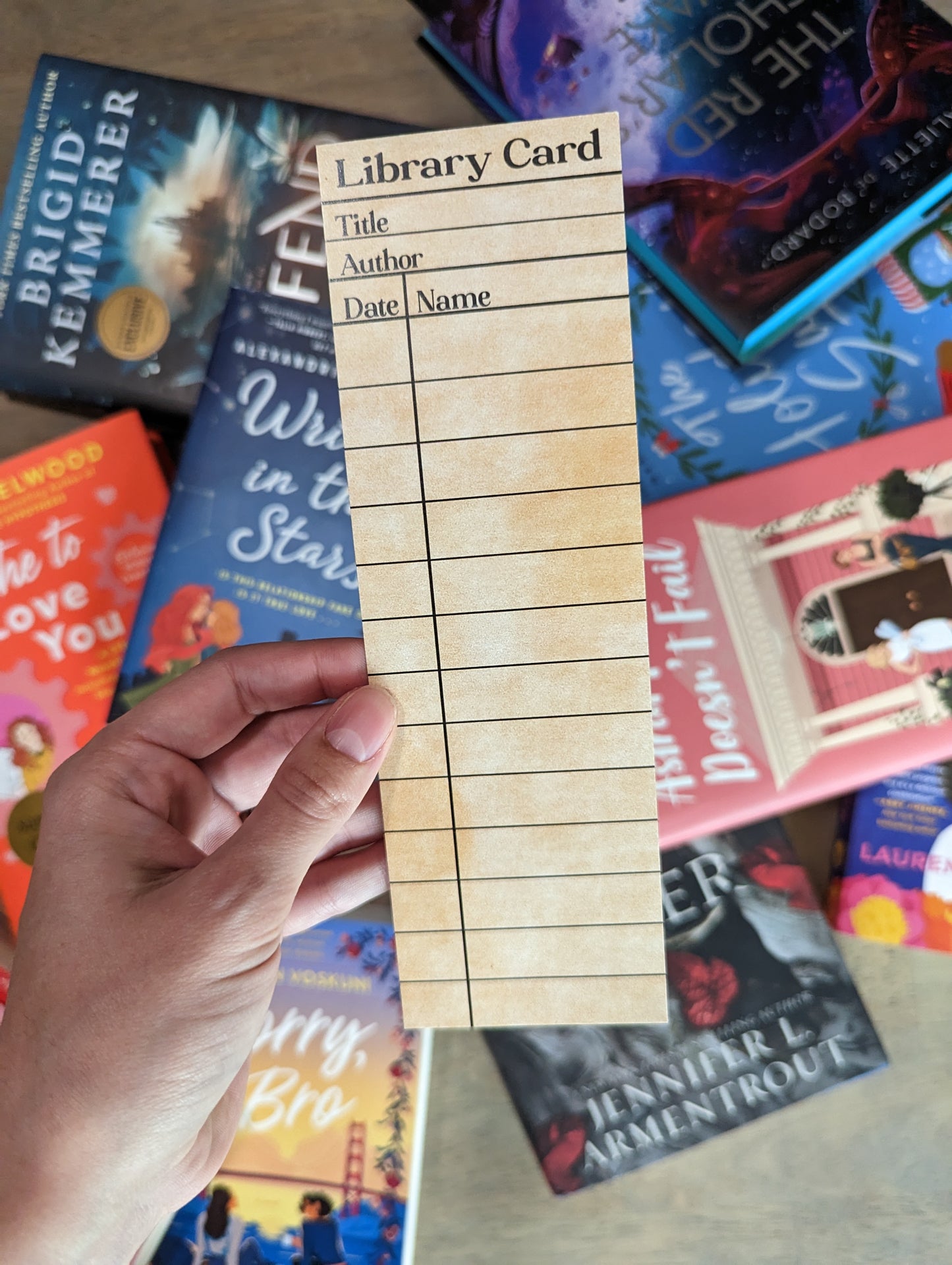 Library Card Bookmark