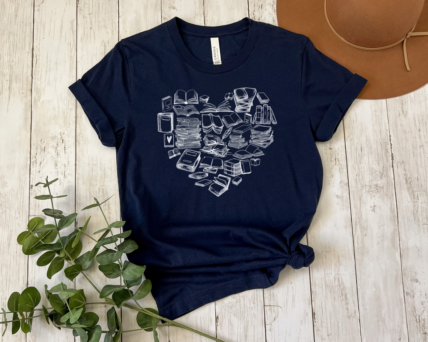 Book Heart T-shirt