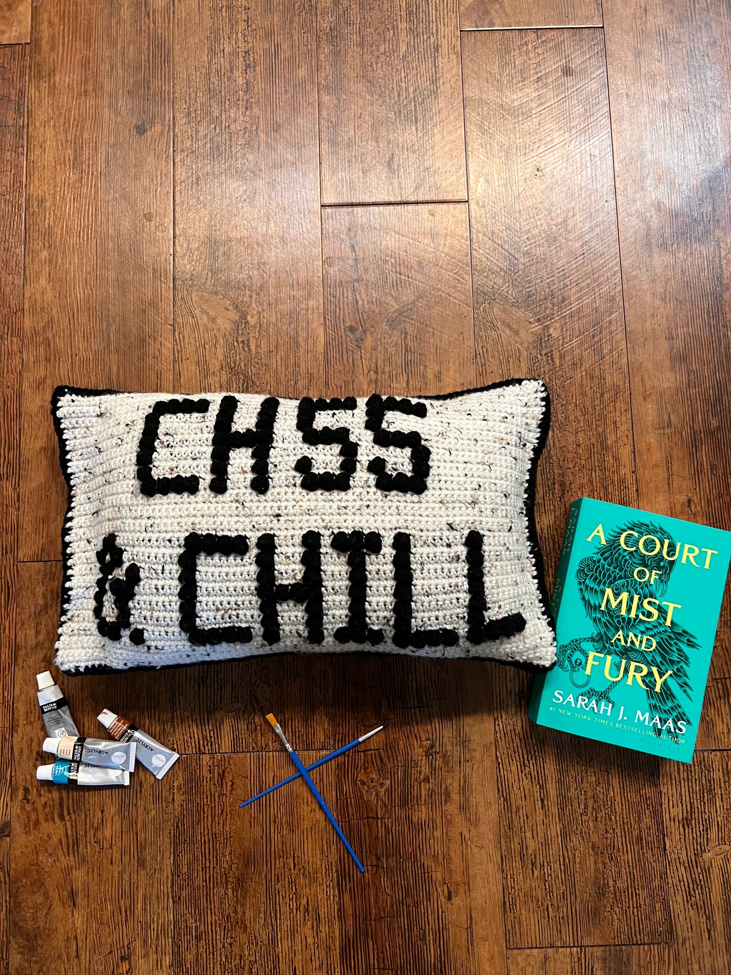 Ch 54/55 & Chill Bobble Crochet Pillow Pattern