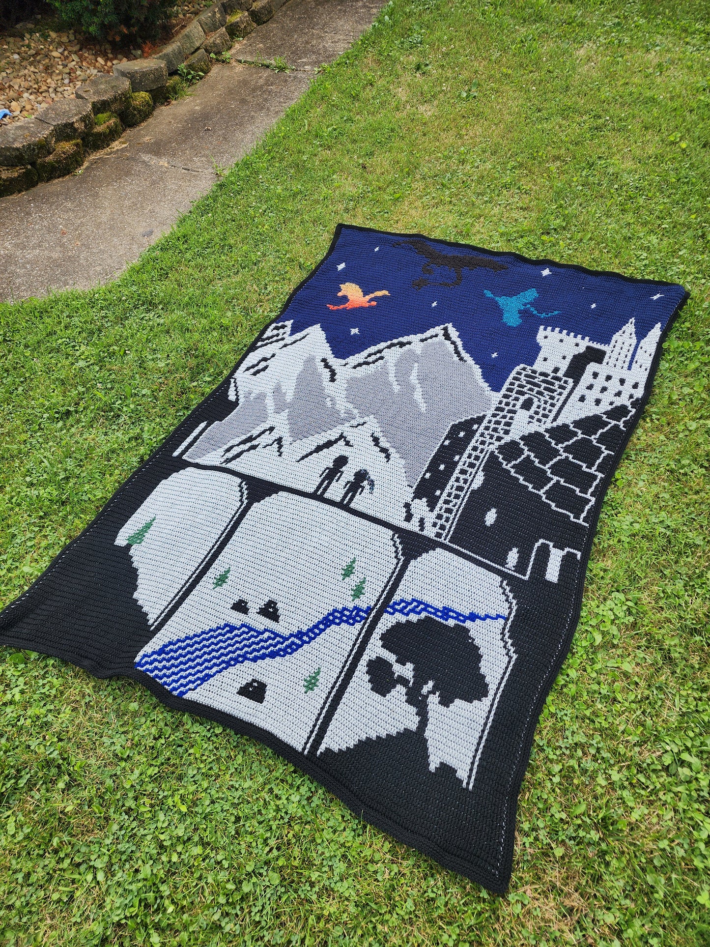 The Parapet Overlay Mosaic Crochet Graphghan Pattern