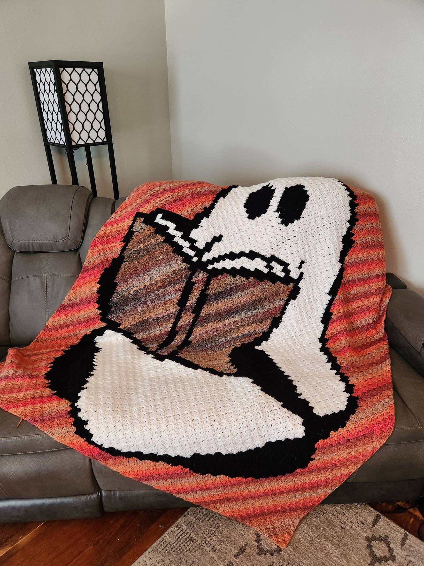 Reading Ghost C2C Crochet Graphghan Pattern