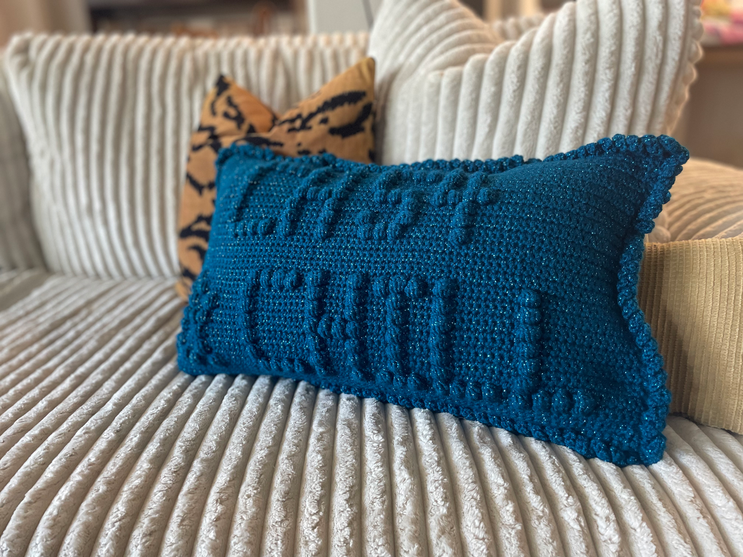 Ch 54/55 & Chill Bobble Crochet Pillow Pattern