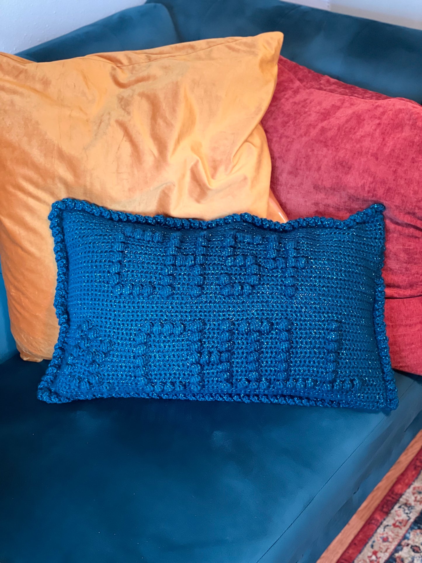 Ch 54/55 & Chill Bobble Crochet Pillow Pattern