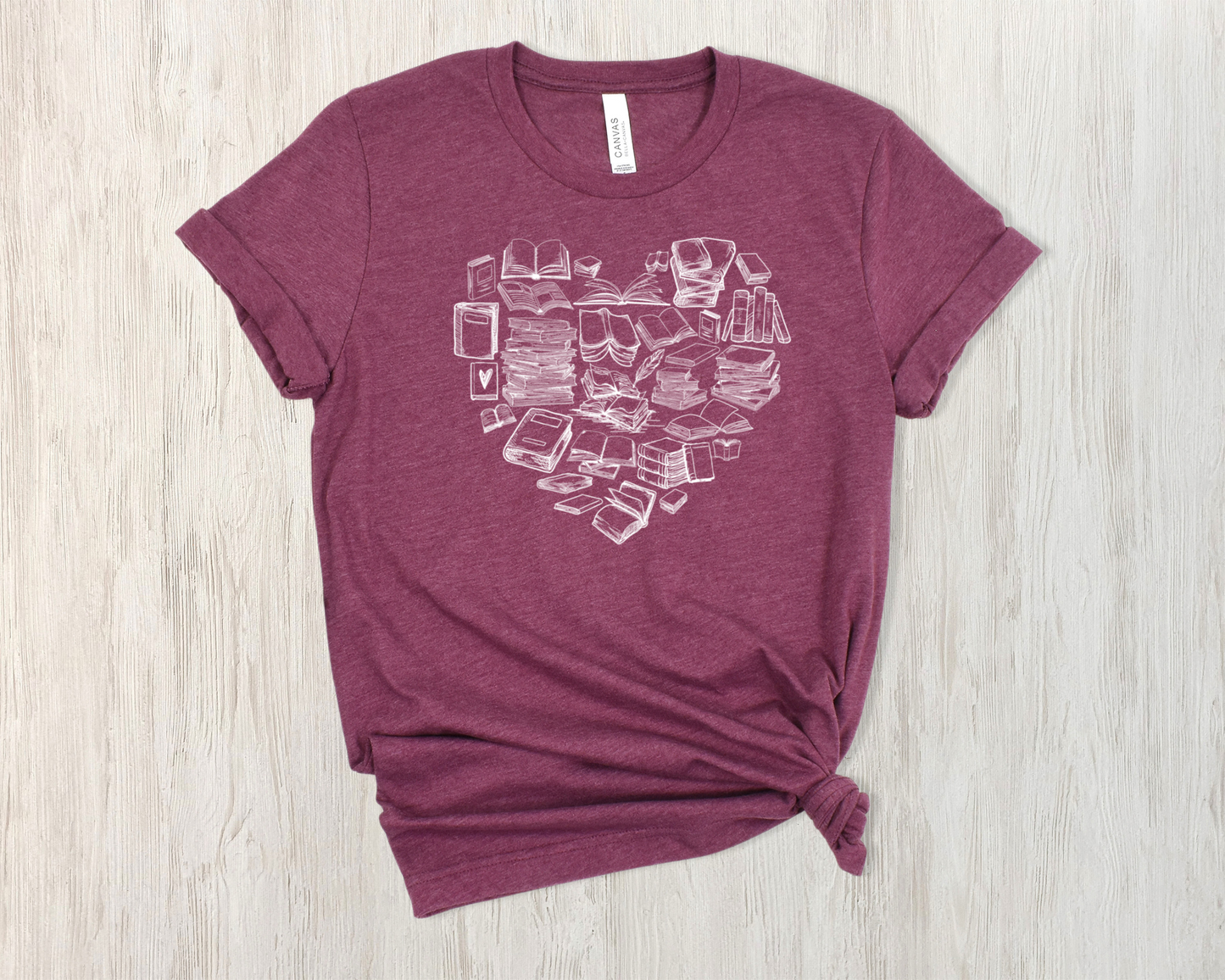 Book Heart T-shirt