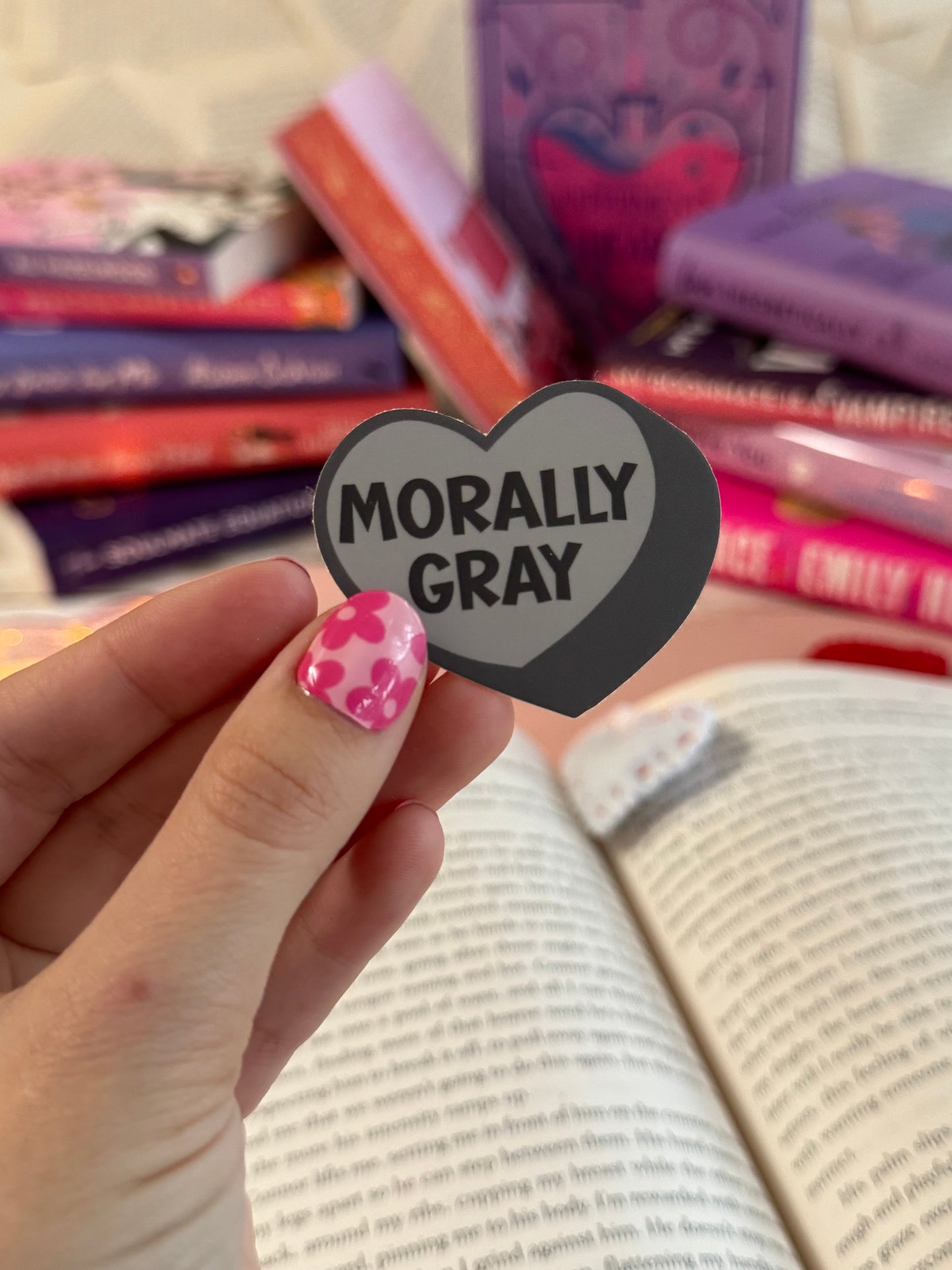 Morally Gray Heart Sticker