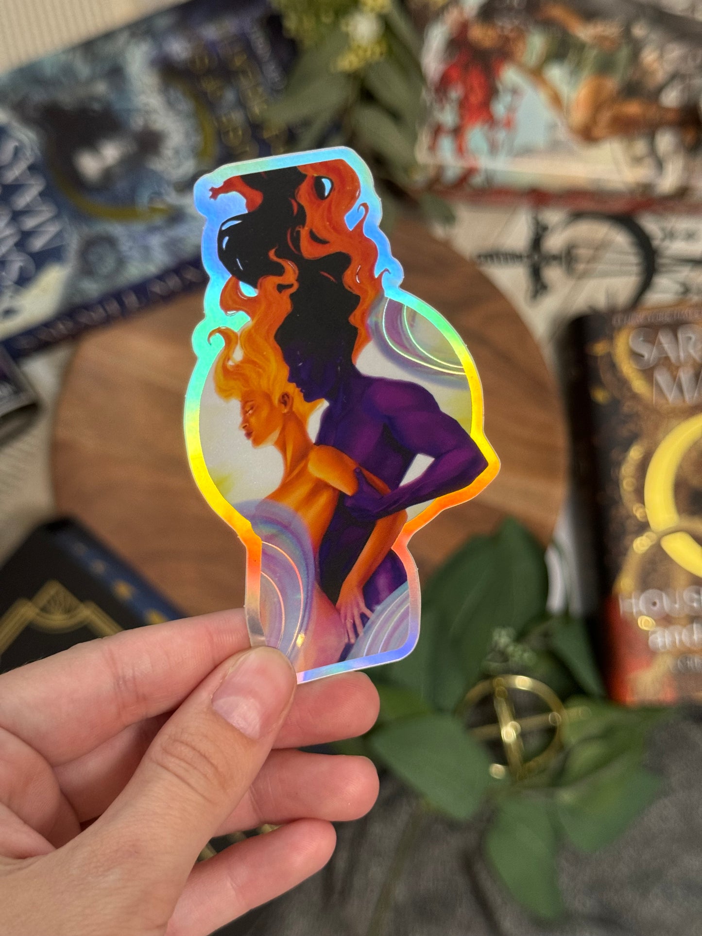 Day and Night Holographic Sticker