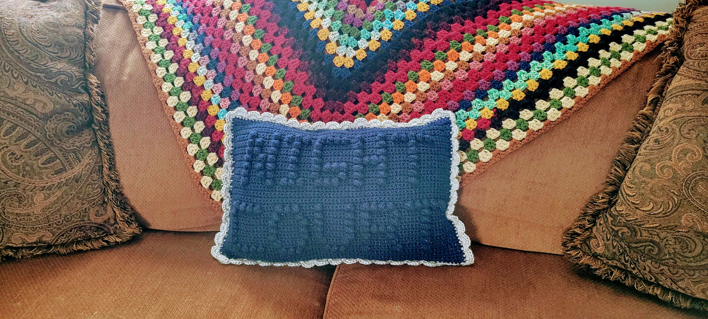 Night Court Bobble Crochet Pillow Pattern