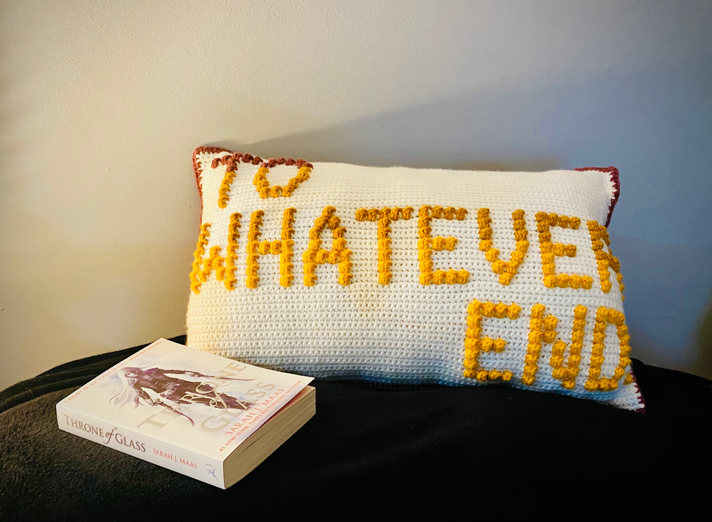 To Whatever End Bobble Crochet Pillow Pattern