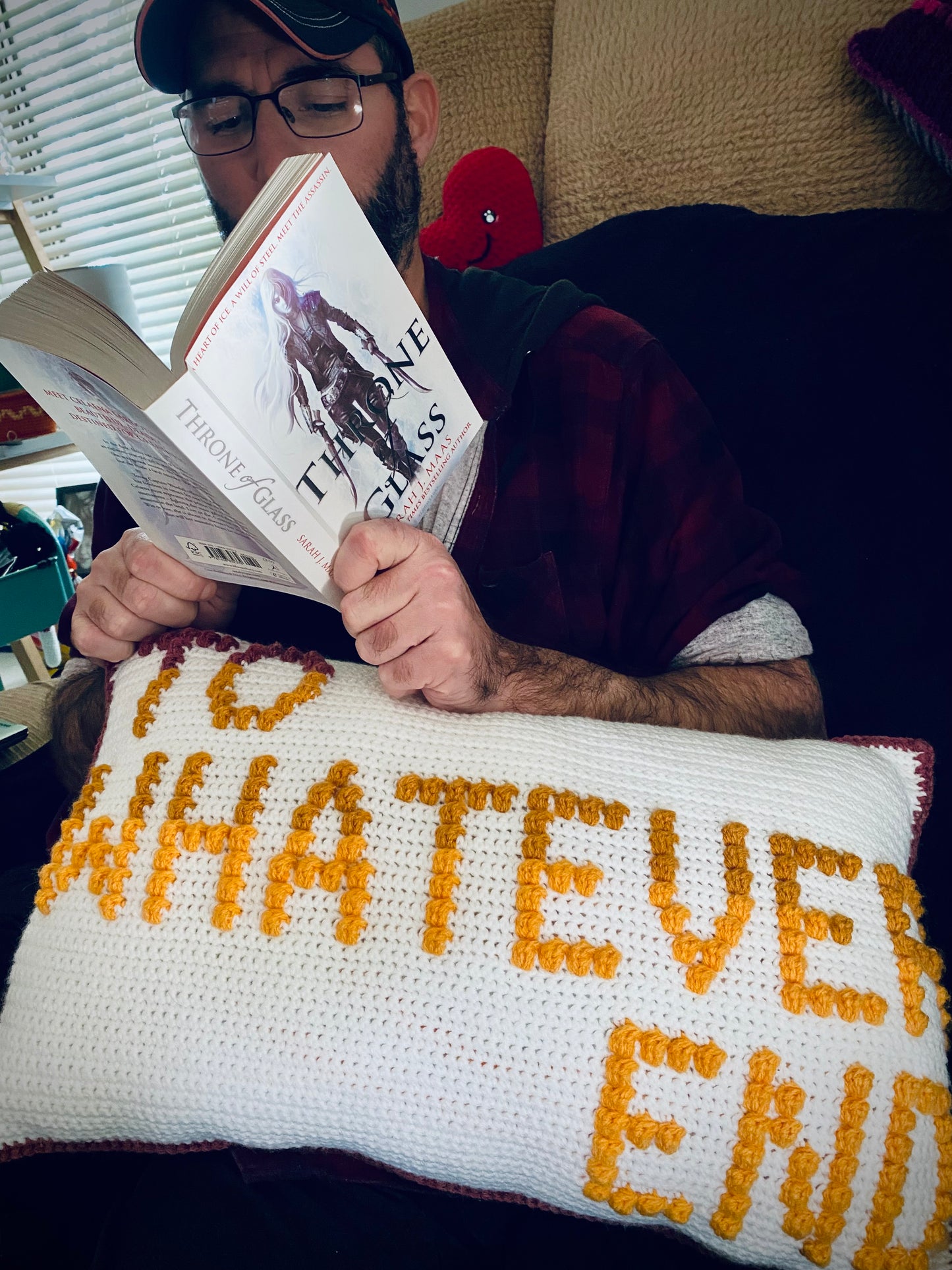 To Whatever End Bobble Crochet Pillow Pattern