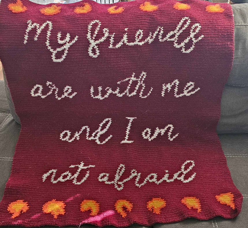 My Friends Are With Me Tapestry Crochet Graphghan Pattern