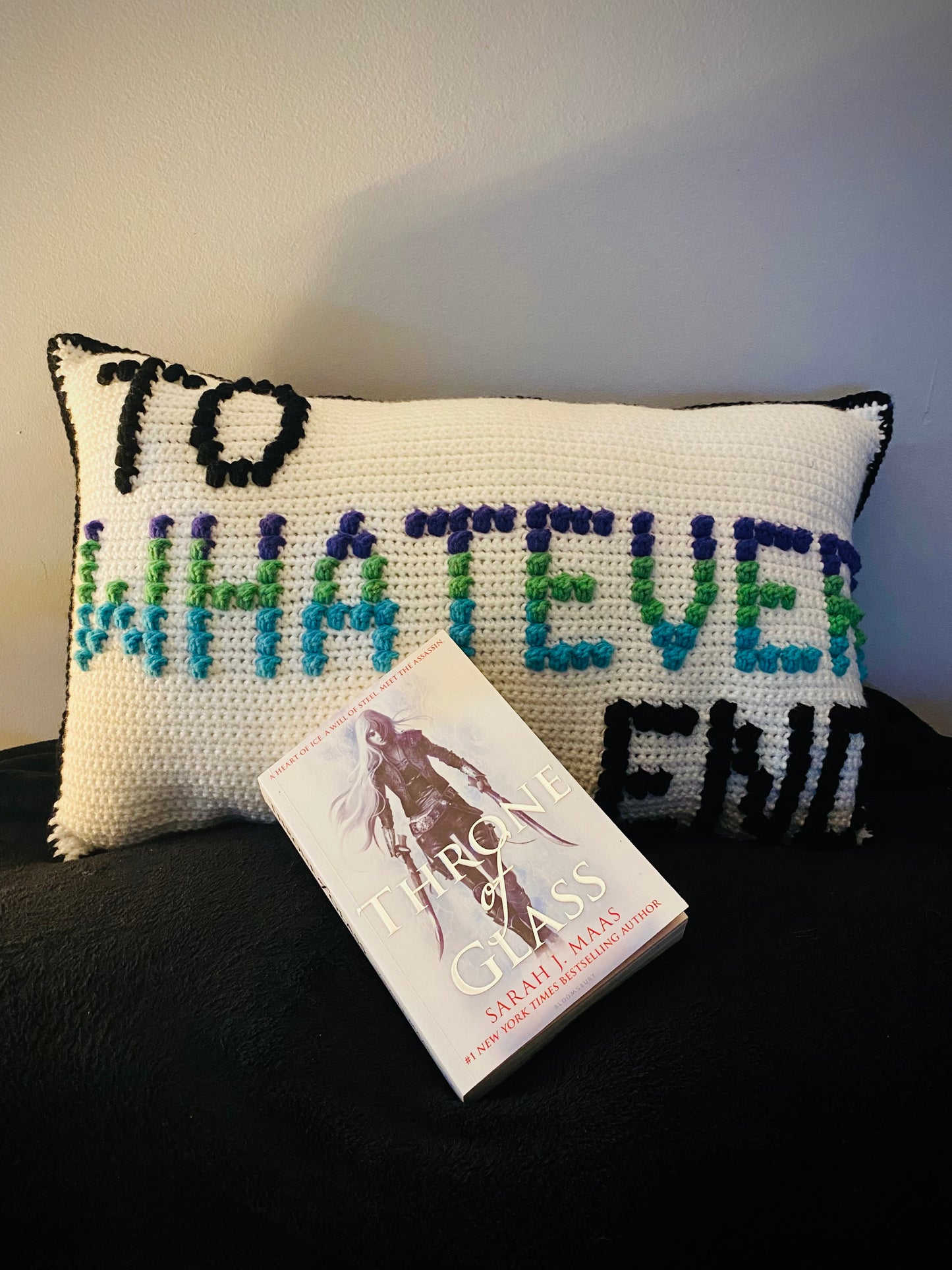 To Whatever End Bobble Crochet Pillow Pattern