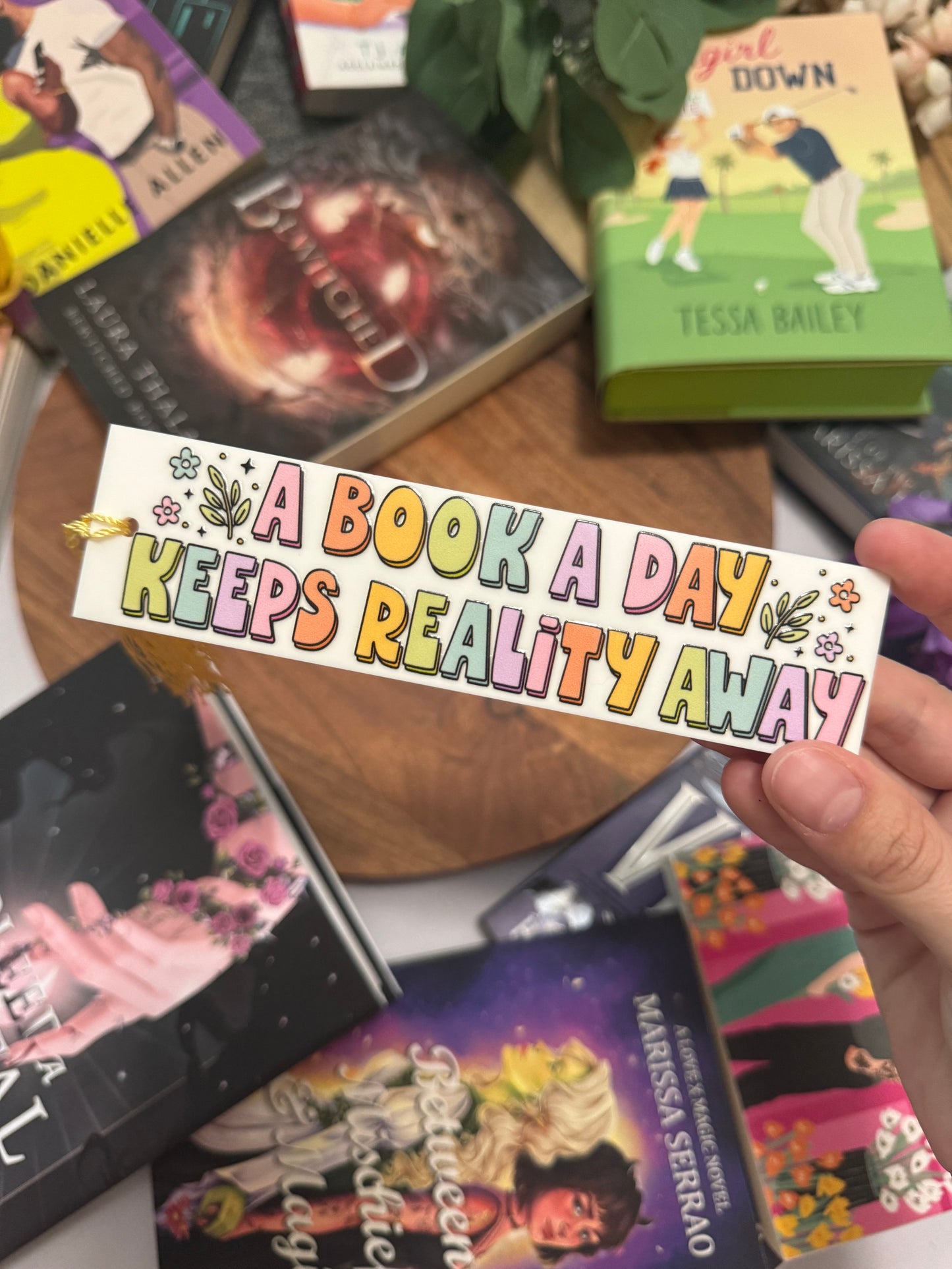 Book A Day Acrylic Bookmark