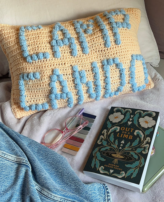 Camp Cando Bobble Crochet Pillow Pattern