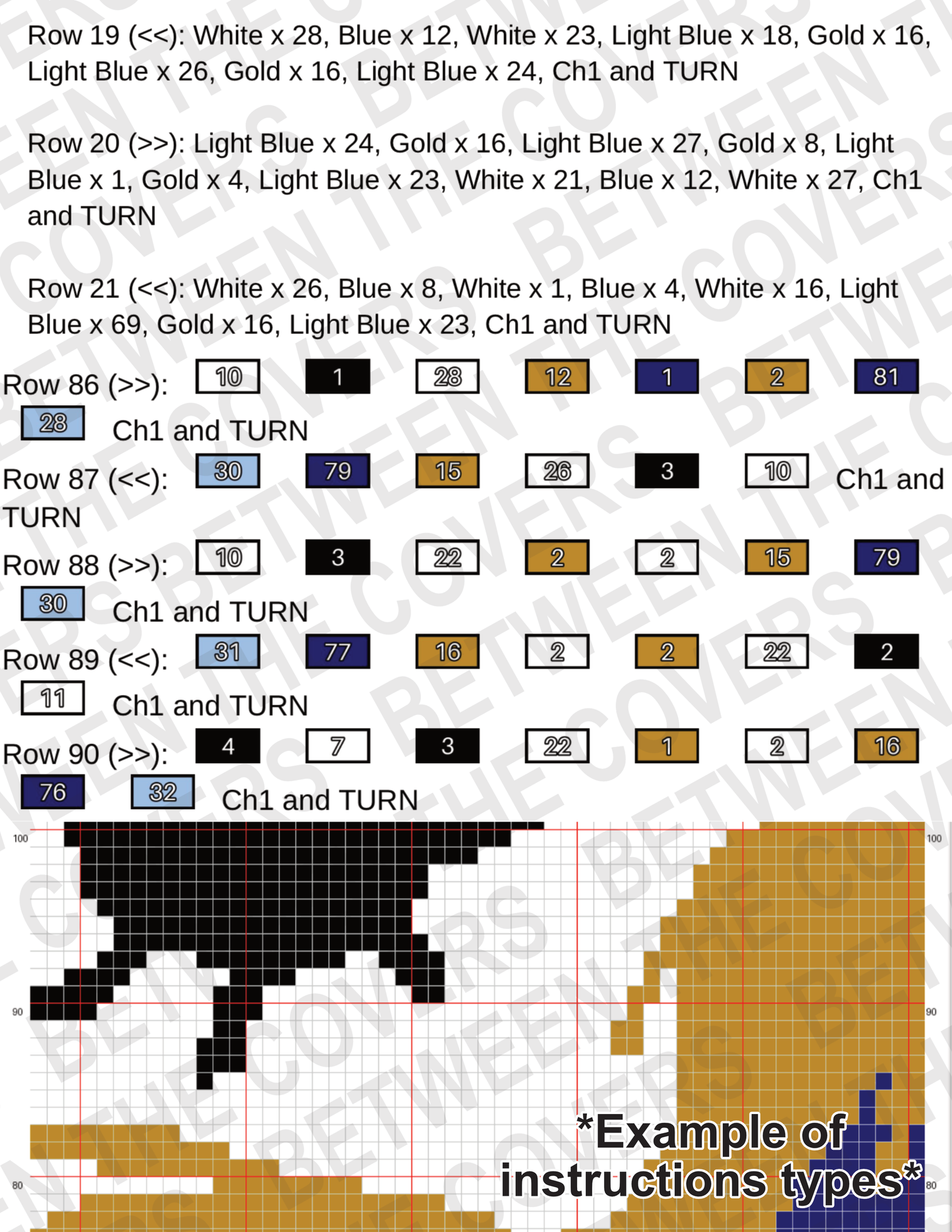 Spread Those Pages Tapestry Crochet Graphghan Pattern