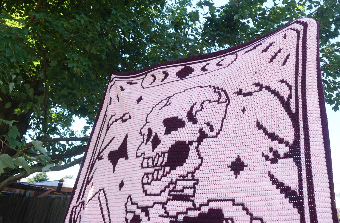 The Reader Tarot Light Overlay Mosaic Crochet Graphghan Pattern