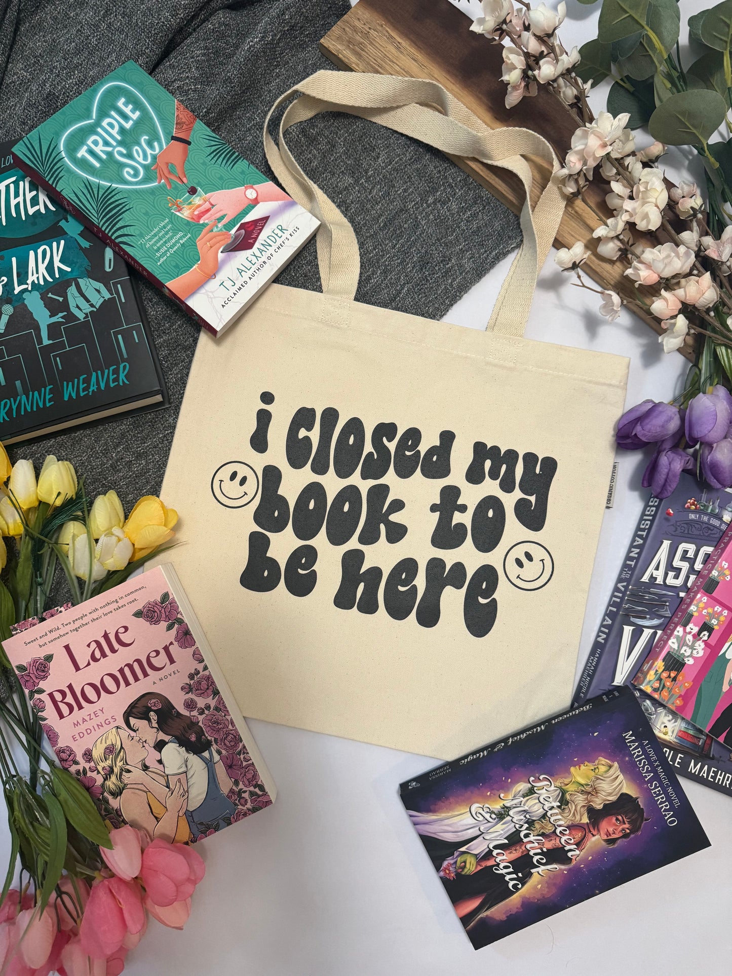 Closed my Book to be Here Tote Bag