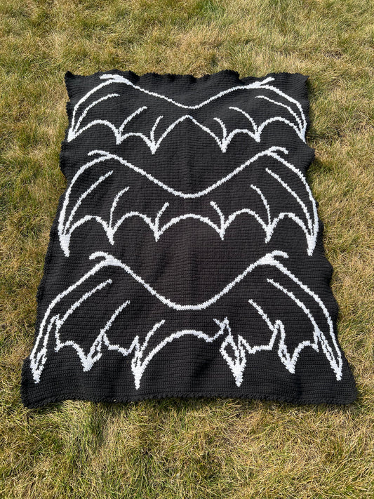 Bat Boy Wings Crochet Graphghan Pattern