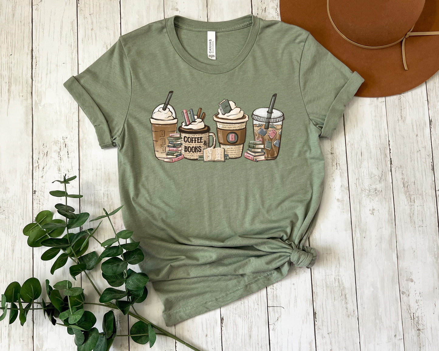 Coffee and Books T-shirt