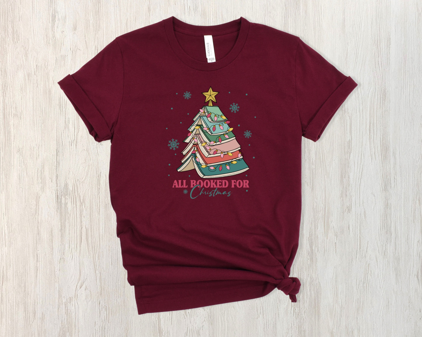 All Booked for Christmas T-shirt