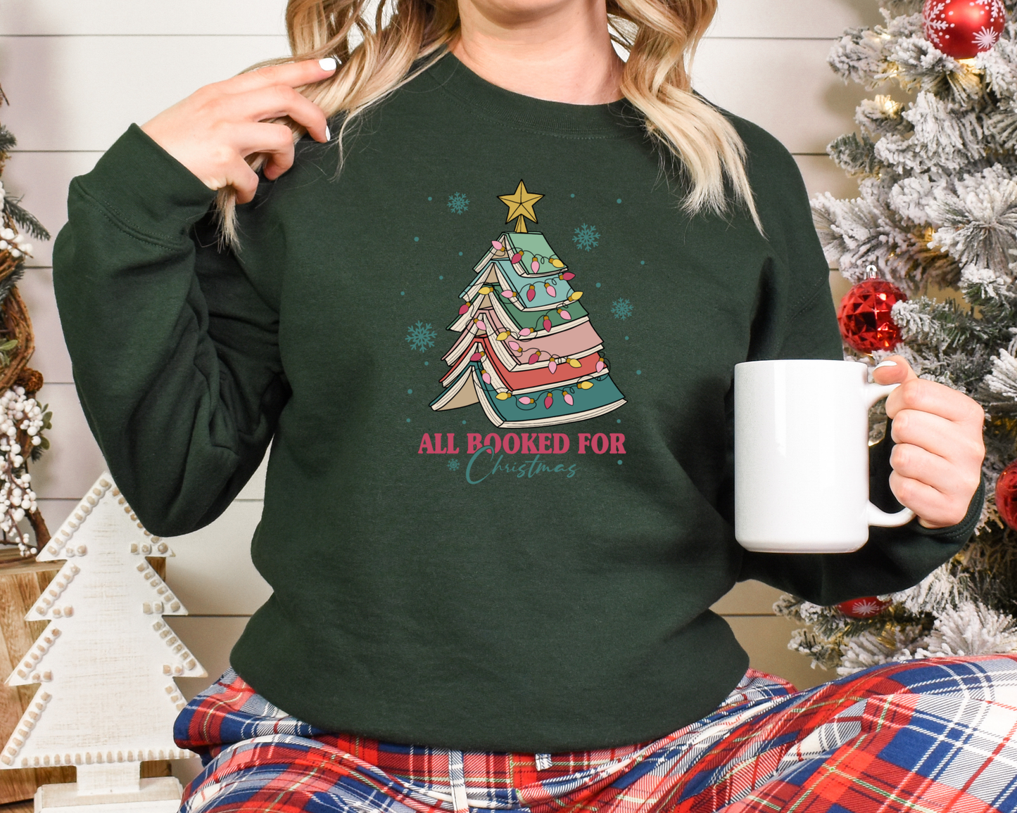 All Booked for Christmas Sweatshirt