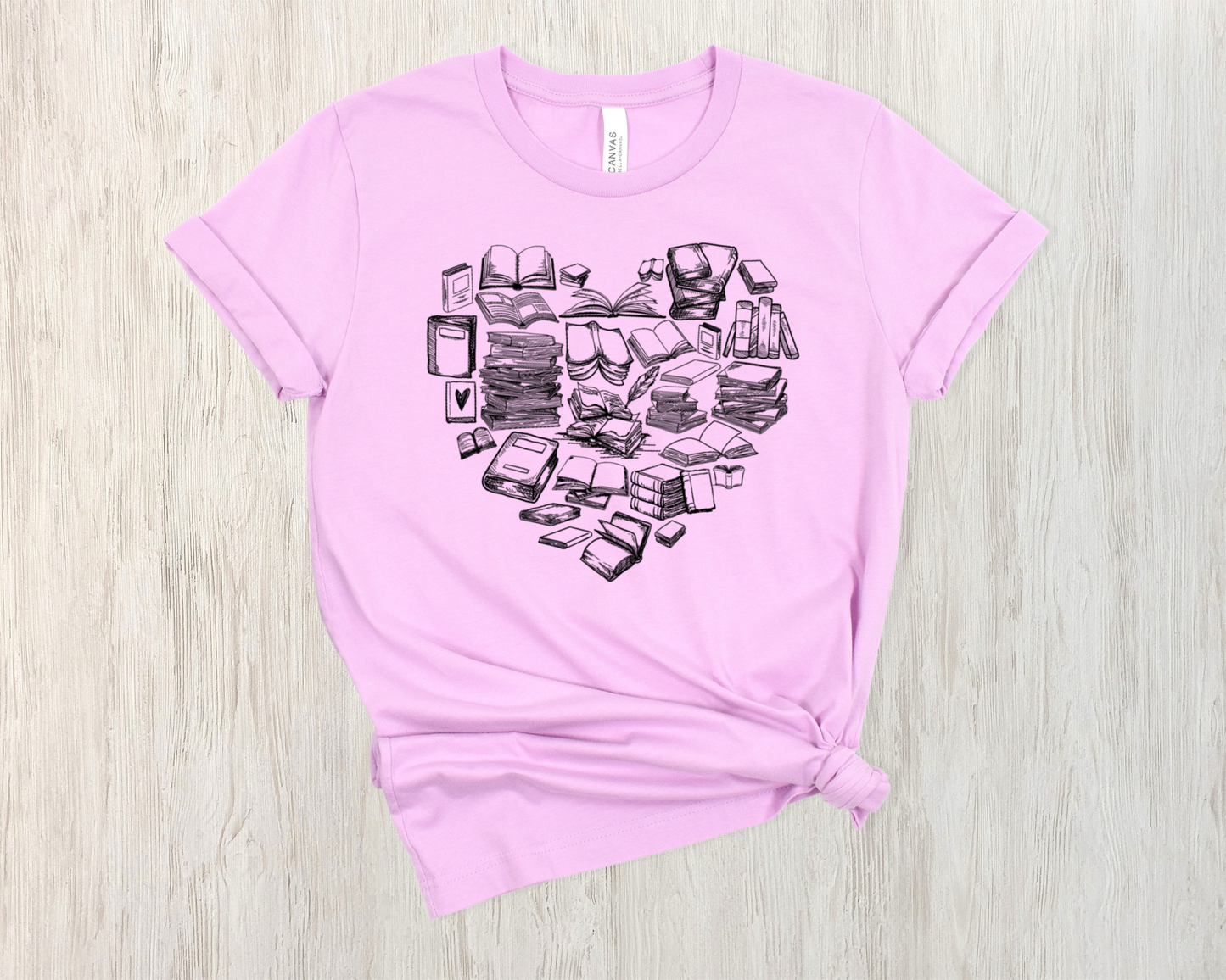 Book Heart T-shirt