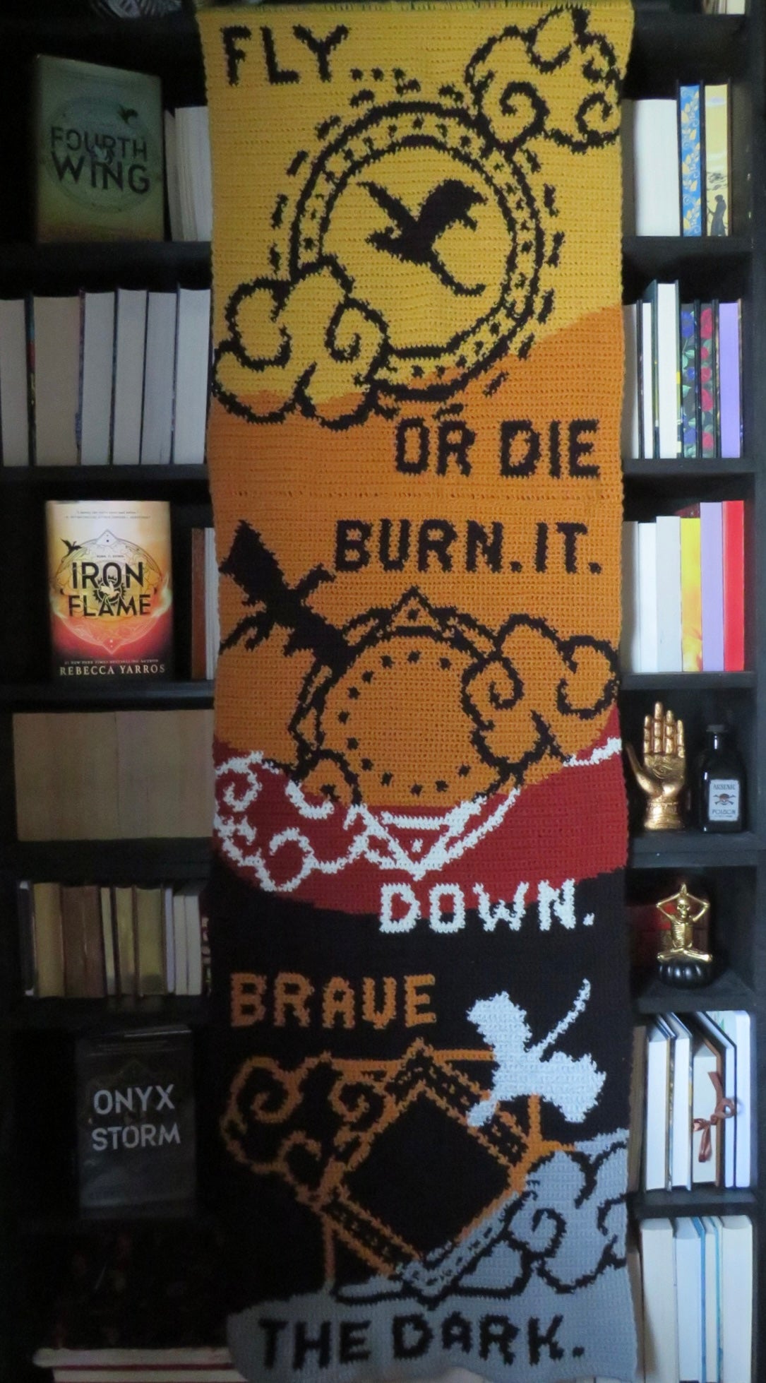 Fourth Wing Tapestry Crochet Pillow Patterns