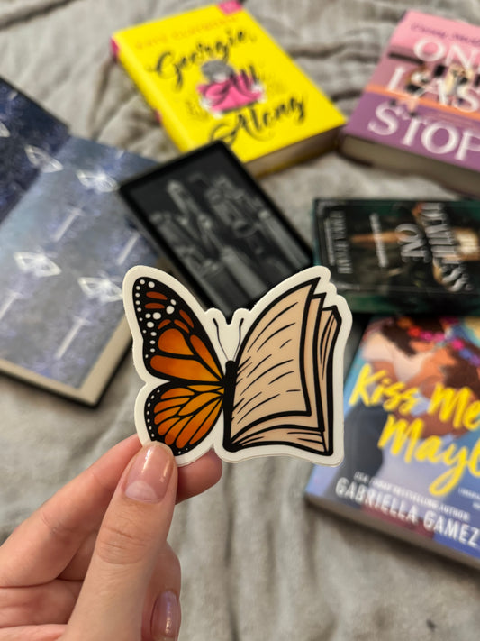 Butterfly Book Sticker
