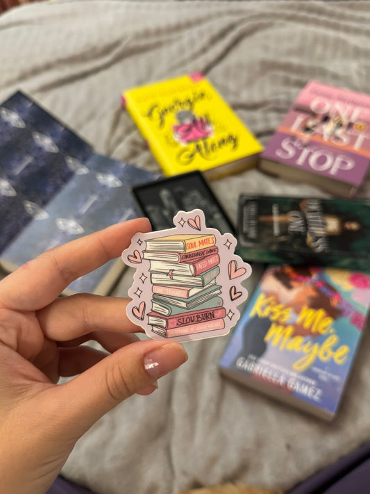 Tropes Book Stack Sticker