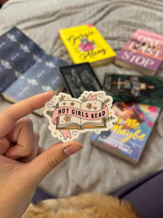 Hot Girls Read Sticker