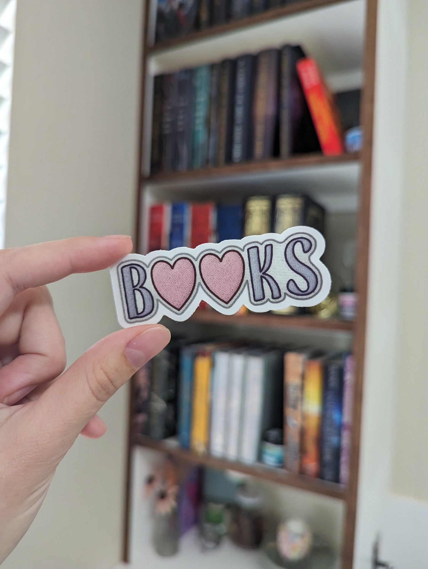Books <3 Patch Sticker
