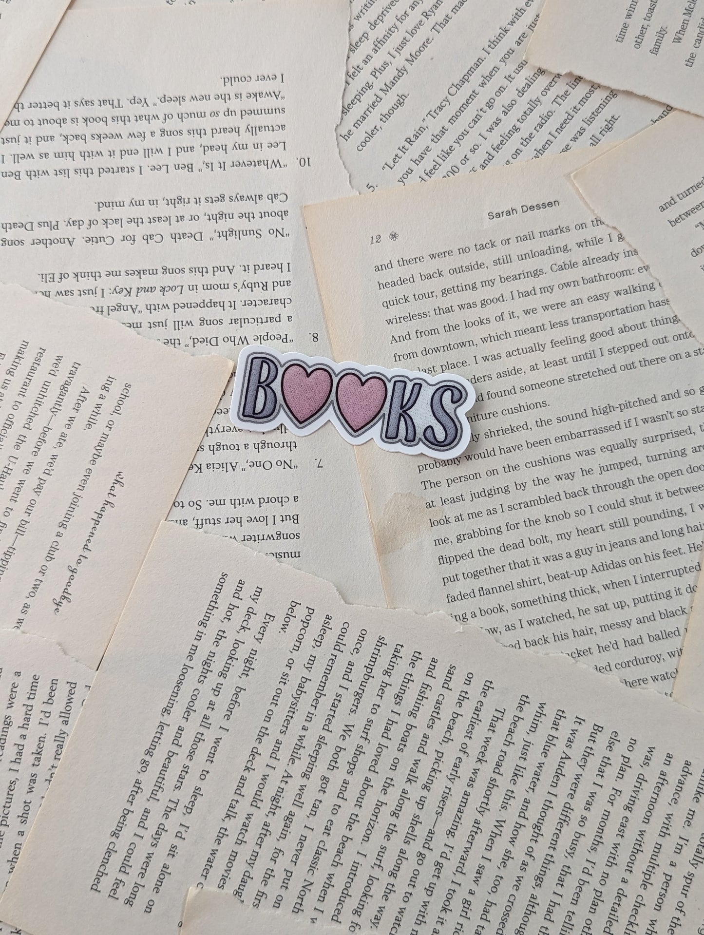 Books <3 Patch Sticker