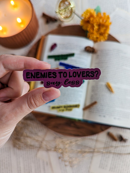 Enemies to Lovers Trope Sticker