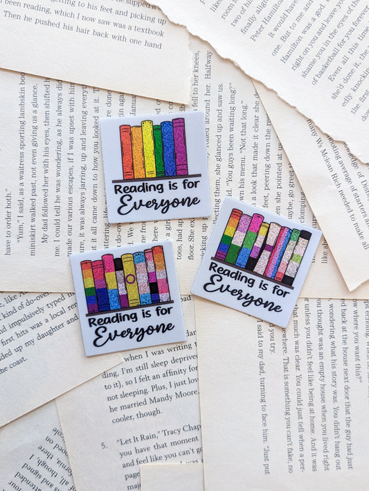 Reading is for Everyone Pride Books Sticker
