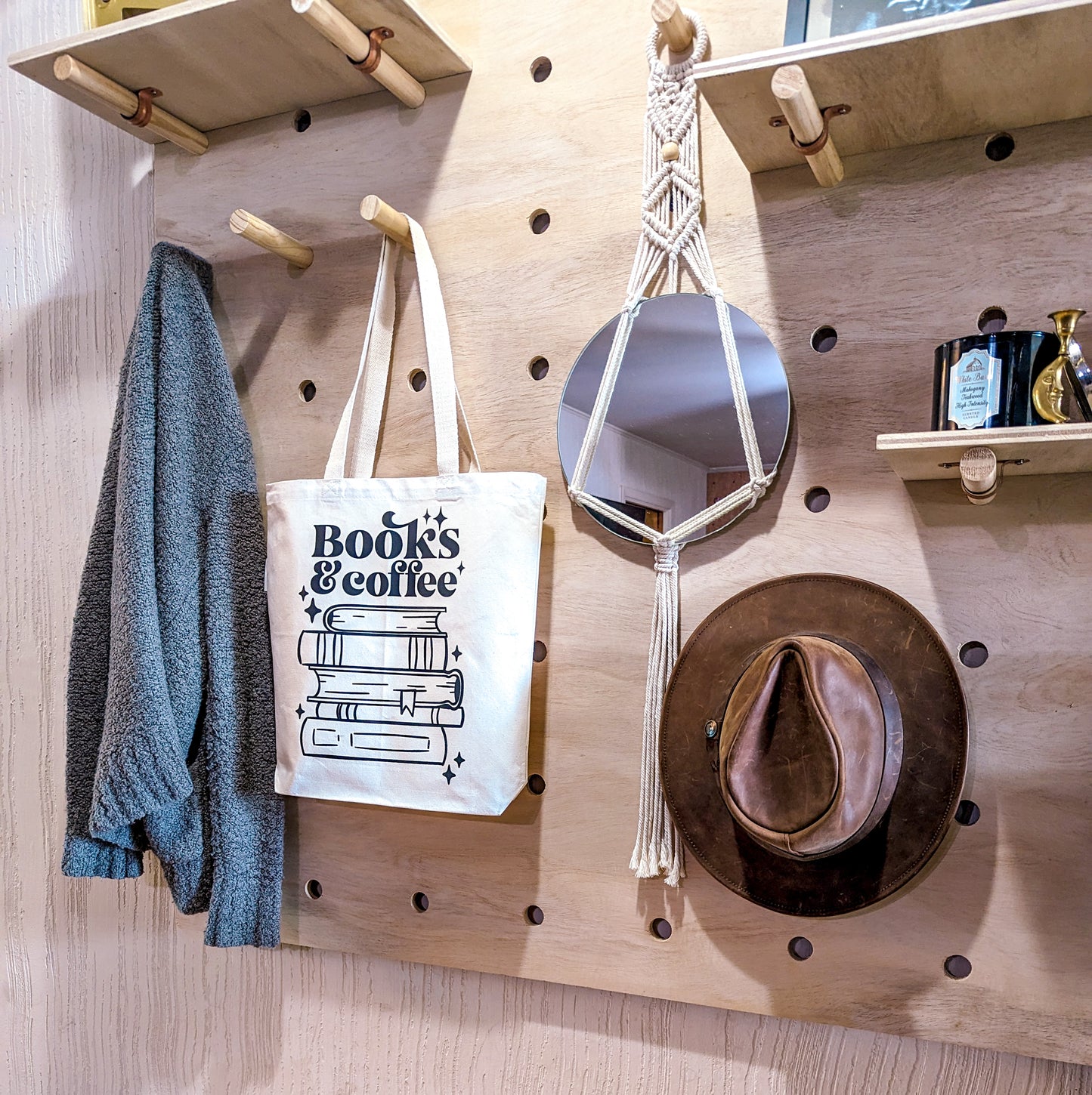 Books & Coffee Tote Bag