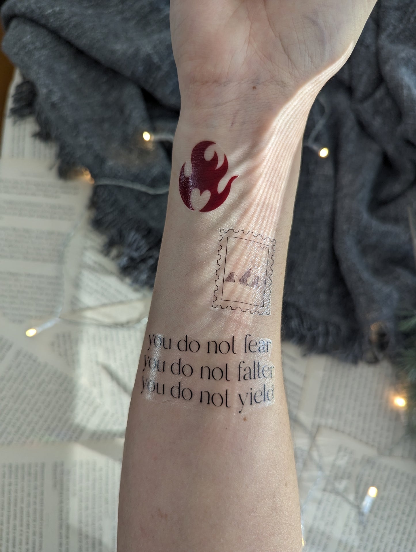 Fireheart Temporary Tattoo