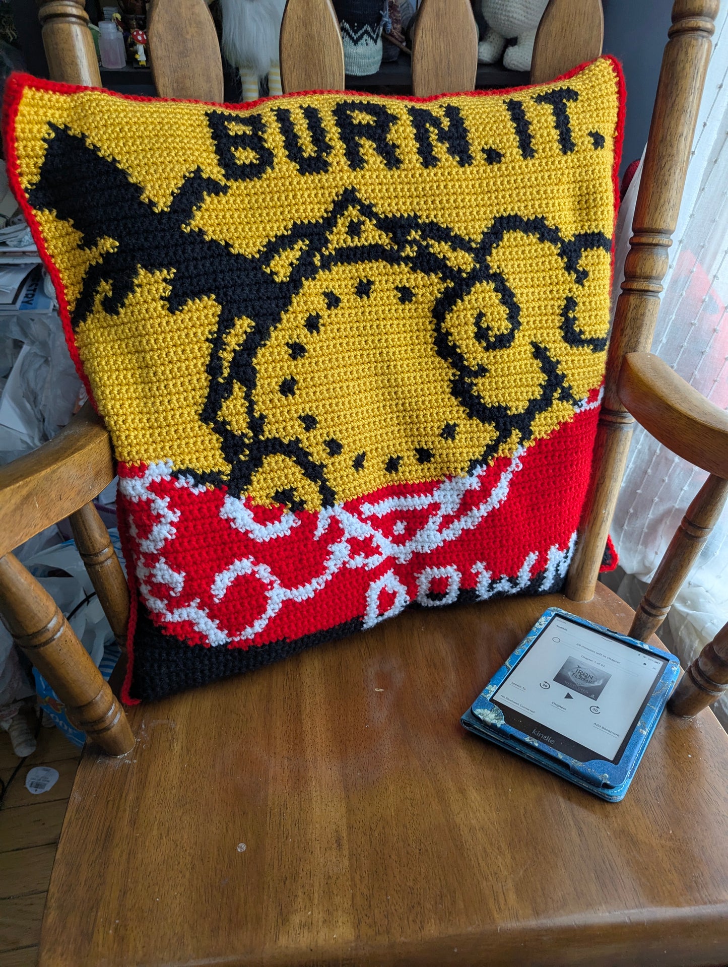 Fourth Wing Tapestry Crochet Pillow Patterns