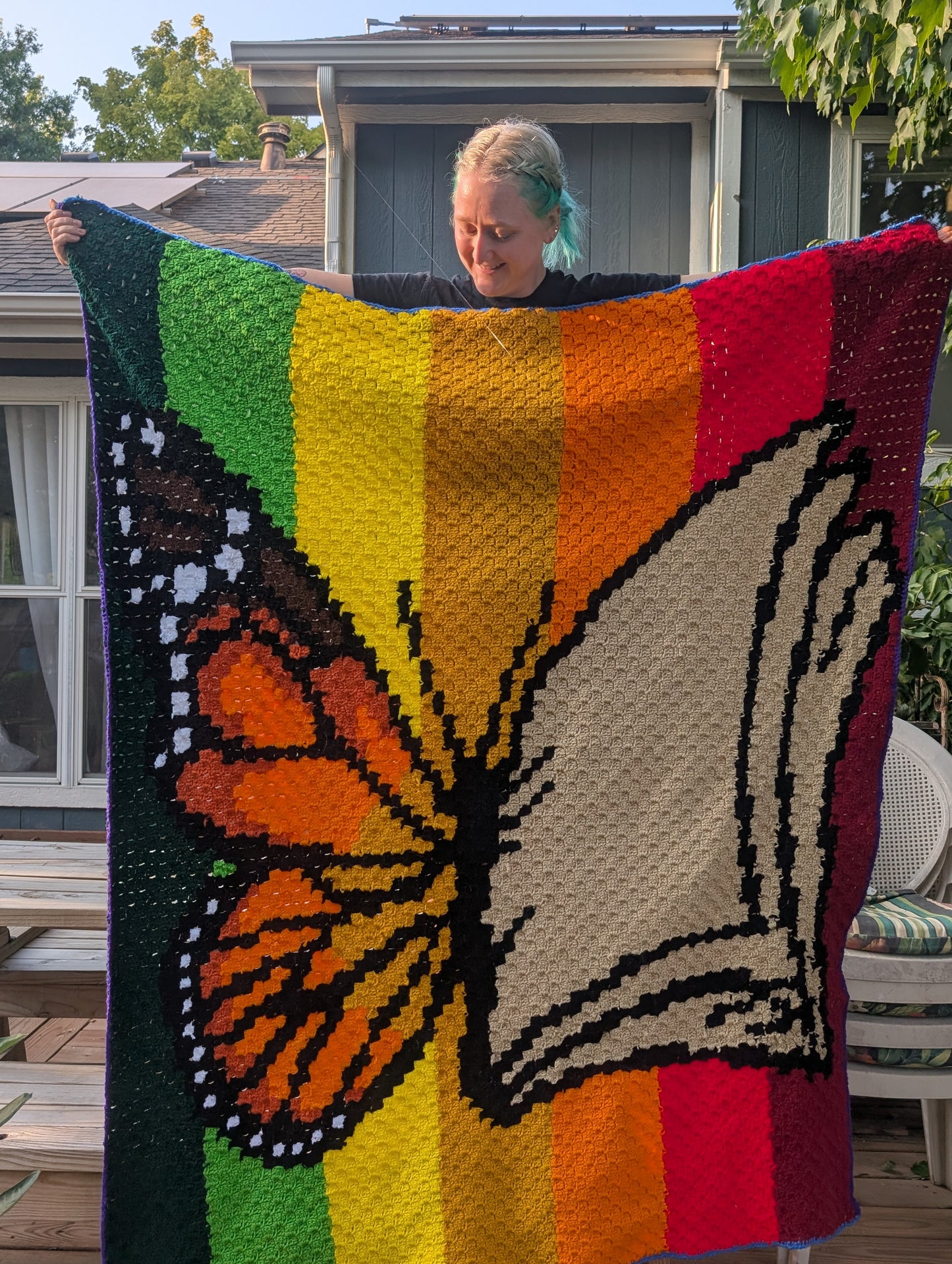 Butterfly Book C2C Crochet Graphghan Pattern