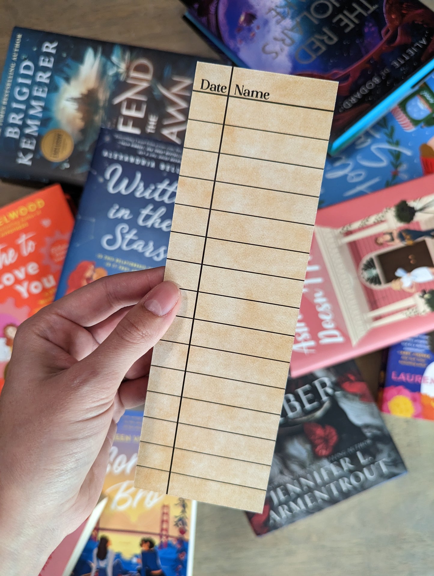 Library Card Bookmark