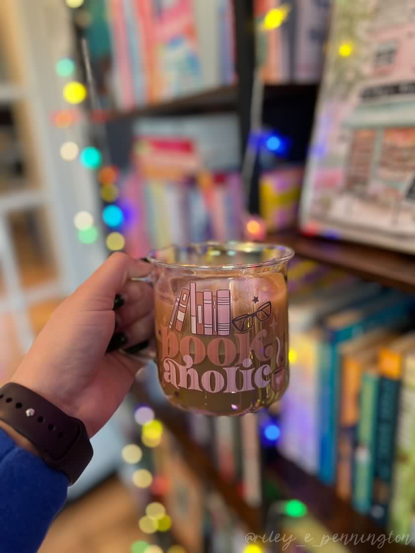 Bookaholic Glass Camper Mug